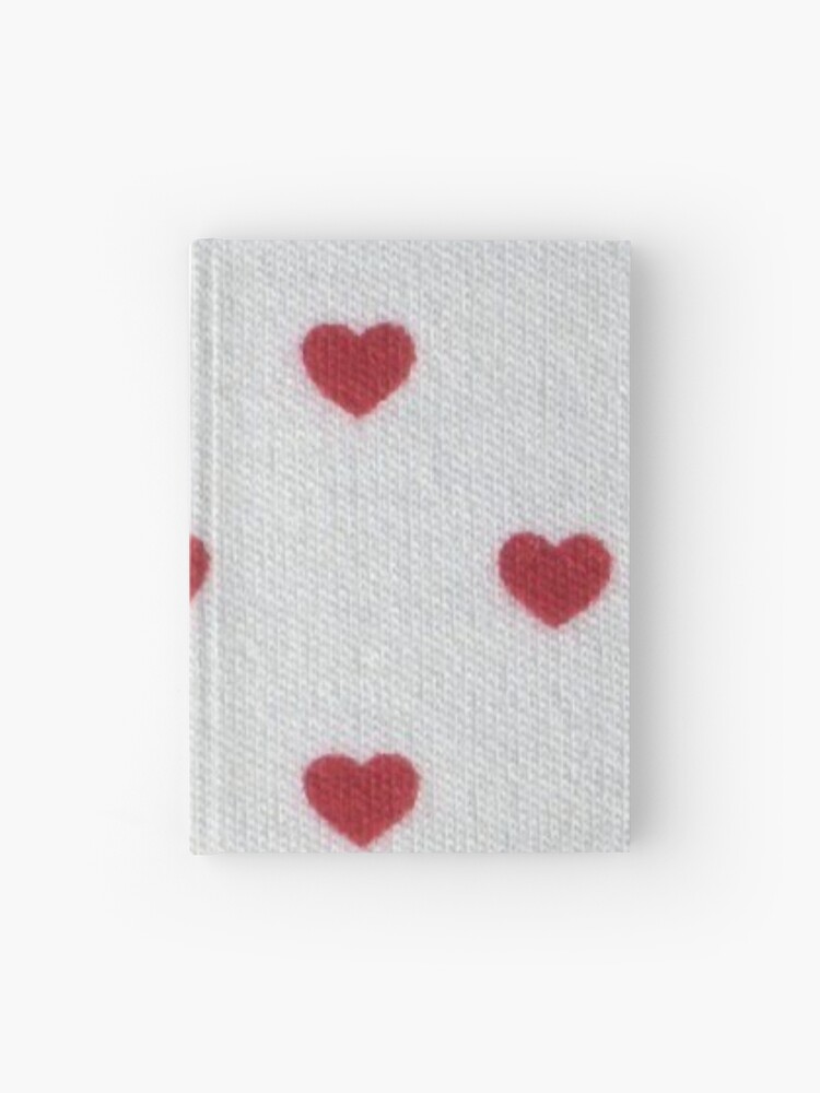 Simple red heart coquette print | Hardcover Journal