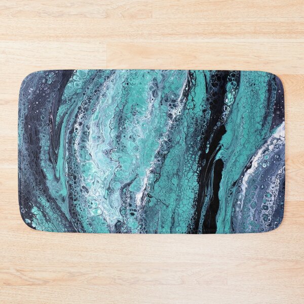 Item preview, Green Black Swirl Liquid Art designed and sold by storyboxdesigns.