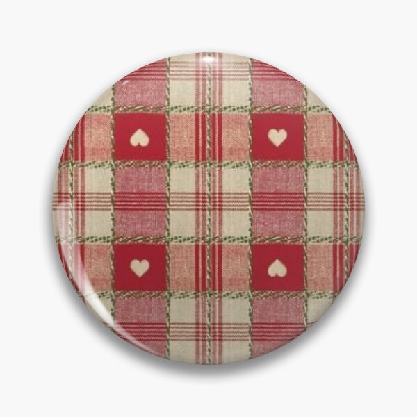 Item preview, Plaid red heart coquette print designed and sold by Cronchyfrog11.