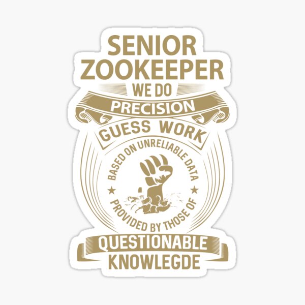Item preview, Senior Zookeeper T Shirt - We Do Precision Job Gift Item Tee designed and sold by natalinedk.