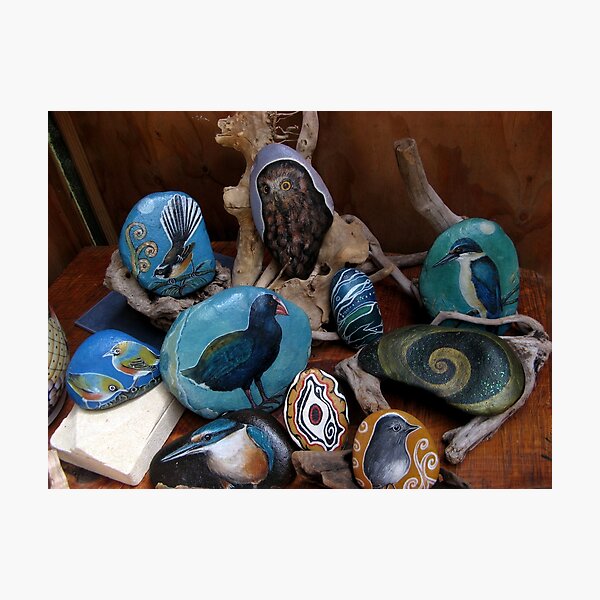 Painted Stones Photographic Print