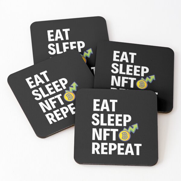 Item preview, Eat Sleep Nft Repeat - Funny Crypto Sayings designed and sold by chetan786.