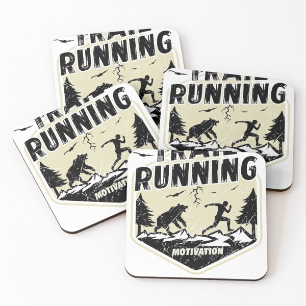 Item preview, Pegatina Diseño divertido de motivación de trail running designed and sold by AndreasBockl.