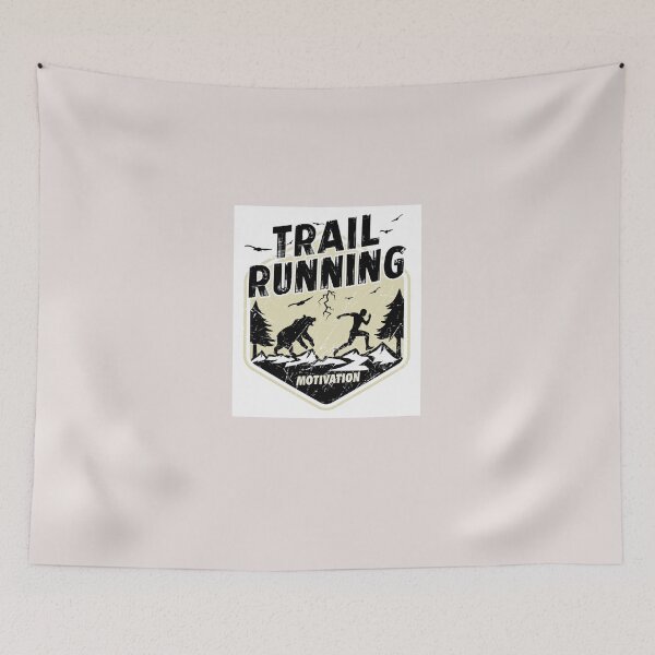 Item preview, Pegatina Diseño divertido de motivación de trail running designed and sold by AndreasBockl.