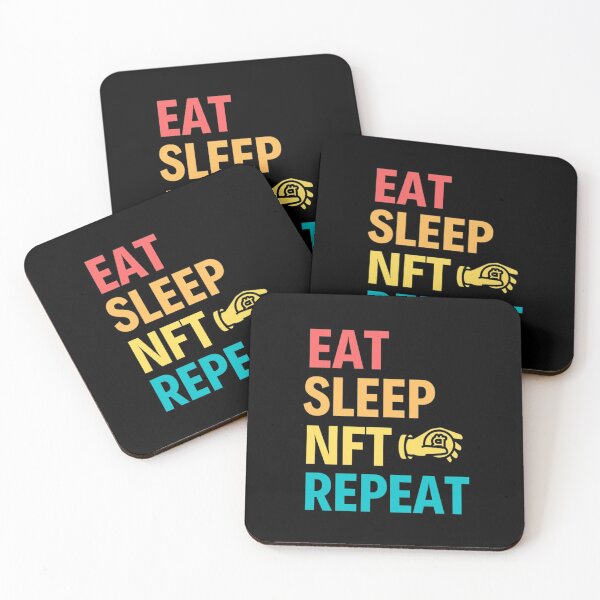 Item preview,  Eat Sleep Nft Repeat - Funny Crypto Sayings designed and sold by chetan786.