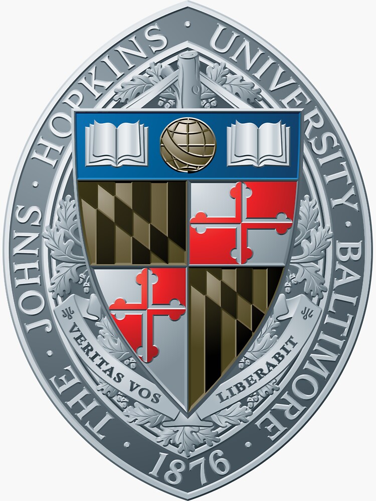 "Johns Hopkins University icon" Sticker for Sale by Redbubble