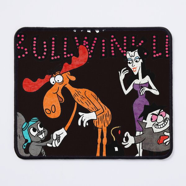 Item preview, Tribute to Jay Ward Cartoons Rocky, Bullwinkle, Natasha and Boris with Logotype Classic T-Shirt designed and sold by NORMARINGTON.