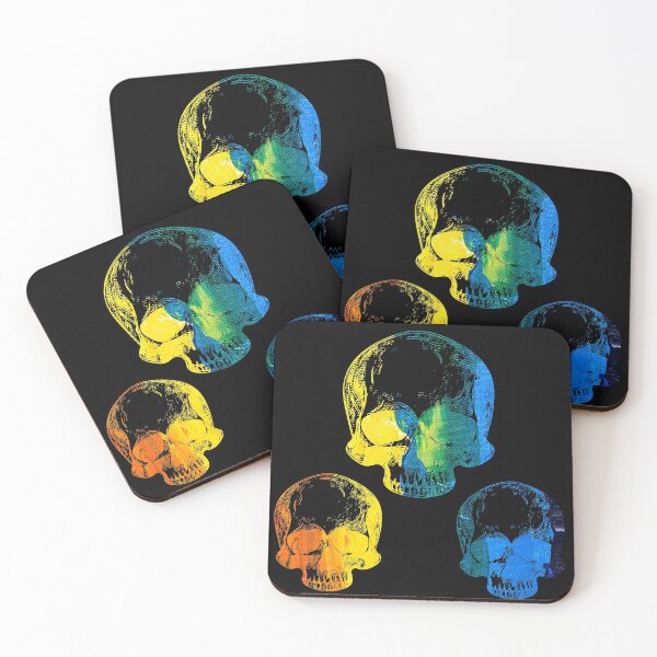 Item preview, Tri Skulls Rainbow designed and sold by BubbleCrumbs.