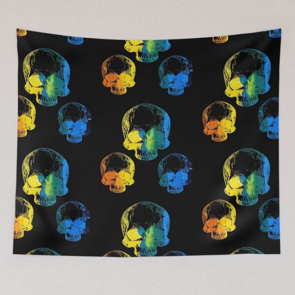 Item preview, Tri Skulls Rainbow designed and sold by BubbleCrumbs.