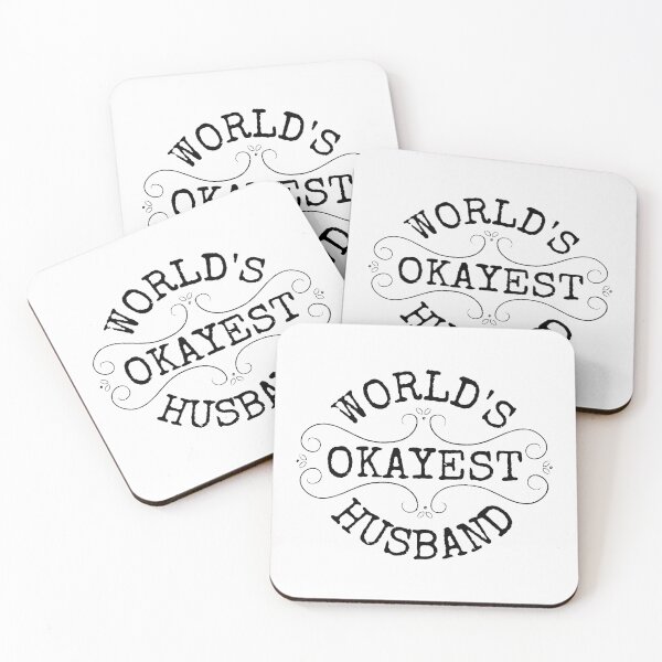 Item preview, World's okayest husband, funny anniversary gifts for husbands designed and sold by Auntieck.