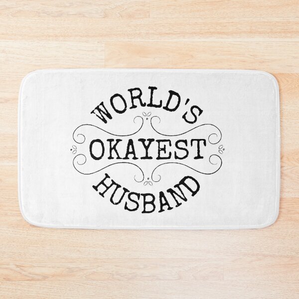 Item preview, World's okayest husband, funny anniversary gifts for husbands designed and sold by Auntieck.