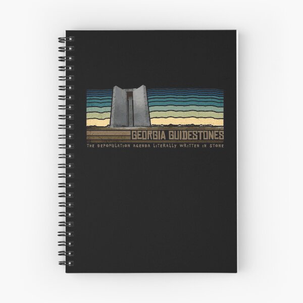 Item preview, Georgia Guidestones - The Depopulation Agenda Literally Written In Stone - Retro Stripes designed and sold by NatIntrovertSoc.