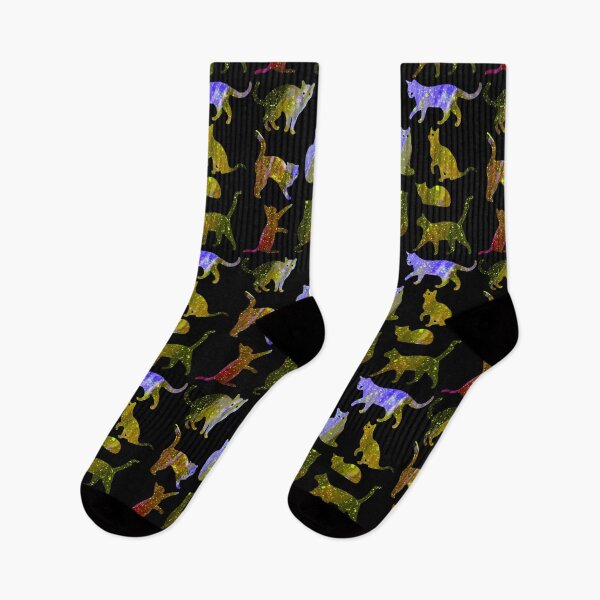 Item preview, Magical Purple and gold Cats designed and sold by BubbleCrumbs.