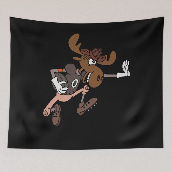 Item preview, Tribute to Jay Ward Cartoons Bullwinkle as Turn-of-the-Century Football Star Classic T-Shirt.png designed and sold by KeithDu.
