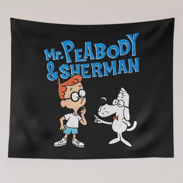 Item preview, Tribute to Jay Ward Cartoons Mr. Peabody and Sherman with Logotype Classic T-Shirt.png designed and sold by KeithDu.