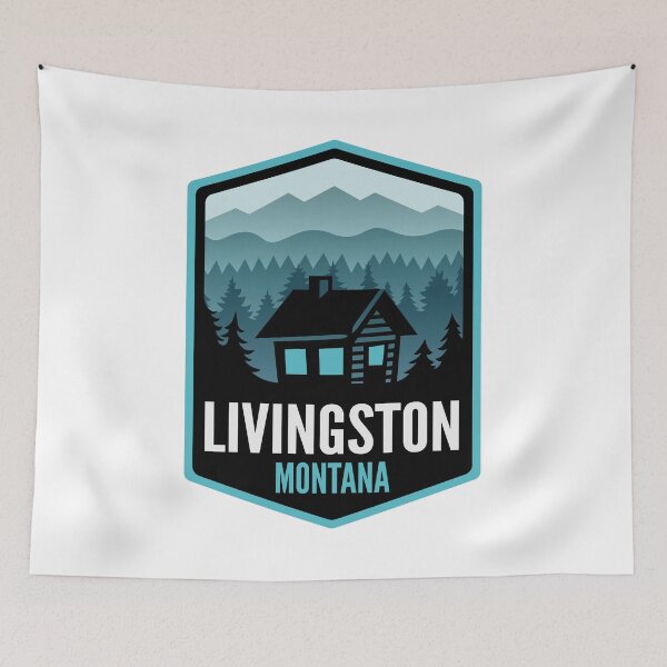 Item preview, Livingston Montana Mountain Town Cabin designed and sold by HalpinDesign.