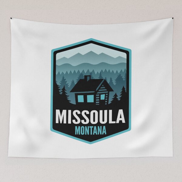 Item preview, Missoula Montana Mountain Town Cabin designed and sold by HalpinDesign.