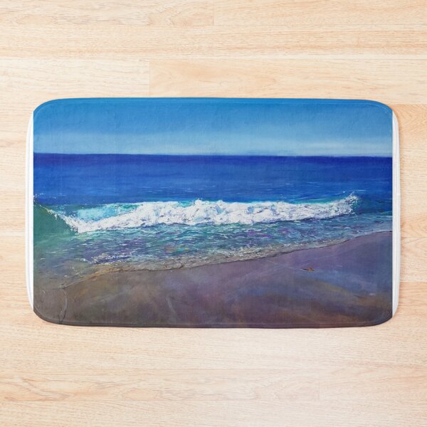 Item preview, Ocean wave on a sandy beach designed and sold by ChristineDavisArt.