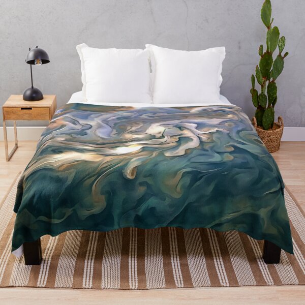 Item preview, Blue and Calm Seashore Abstract Art designed and sold by taiche.