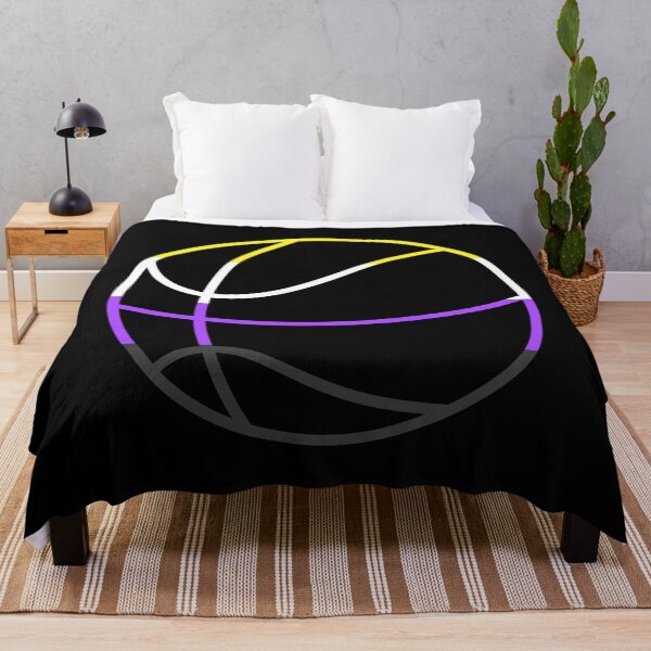 Item preview, Nonbinary Abstract Pride Flag Basketball Outline Sports LGBT+ designed and sold by cashewdays.