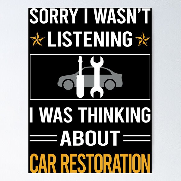 Item preview, Funny Listening Car Restoration designed and sold by fatherbarliman.