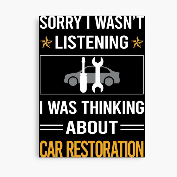 Item preview, Funny Listening Car Restoration designed and sold by fatherbarliman.