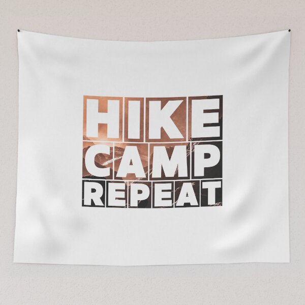 Item preview, Hike Camp Repeat, Funny Workout designed and sold by SoonSeen.