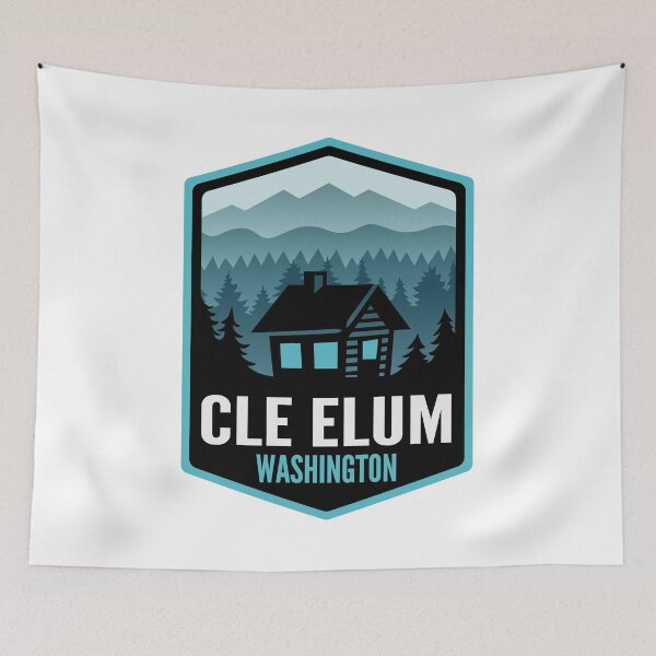 Item preview, Cle Elum Washington Mountain Town Cabin designed and sold by HalpinDesign.