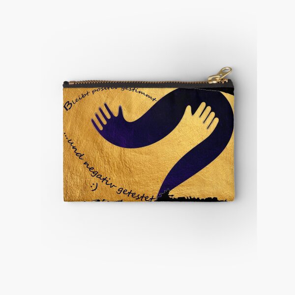 Item preview, Stay positive and tested negative - funny Corona jokes and sayings - big heart with a hug - humor against the virus / good mood despite Corona (German) designed and sold by sthNnth.
