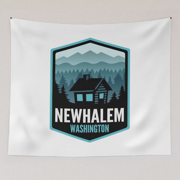 Item preview, Newhalem Washington Mountain Town Cabin designed and sold by HalpinDesign.