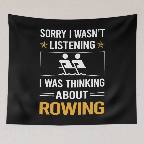 Item preview, Funny Listening Rowing Row Rower designed and sold by jiggleterrified.
