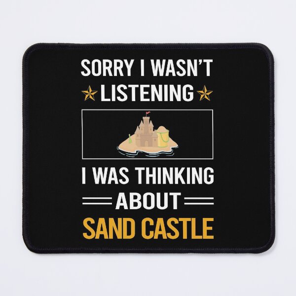 Item preview, Funny Listening Sand Castle designed and sold by jiggleterrified.