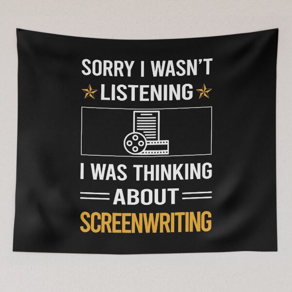 Item preview, Funny Listening Screenwriting Screenwriter designed and sold by jiggleterrified.