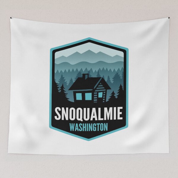 Item preview, Snoqualmie Washington Mountain Town Cabin designed and sold by HalpinDesign.