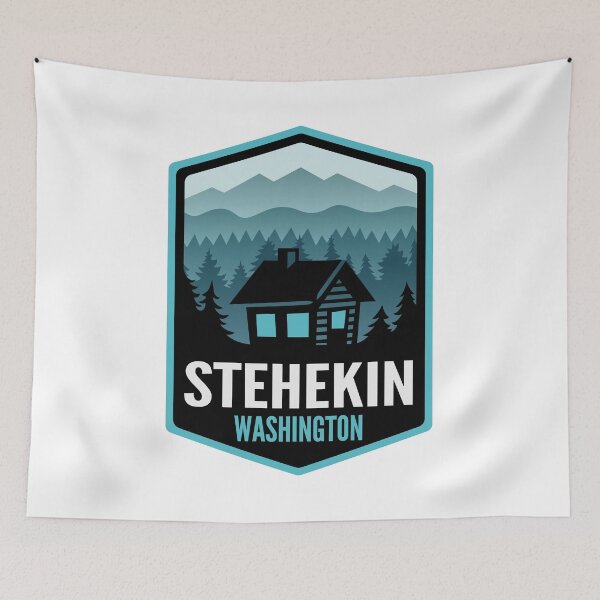 Item preview, Stehekin Washington Mountain Town Cabin designed and sold by HalpinDesign.