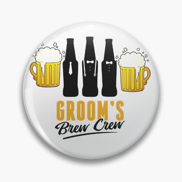 Item preview, Groom's Brew Crew designed and sold by Thanineemedia.