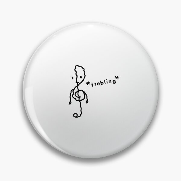 Item preview, Trebling treble clef designed and sold by cyanobacteria.
