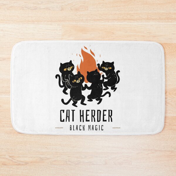 Item preview, Black Cat Herder Around Bonfire | Dark Magic Spell designed and sold by kahossa93.