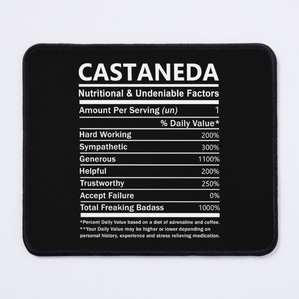 Item preview, Castaneda Name T Shirt - Castaneda Nutritional And Undeniable Factors Gift Item Tee designed and sold by nauglesamatha.