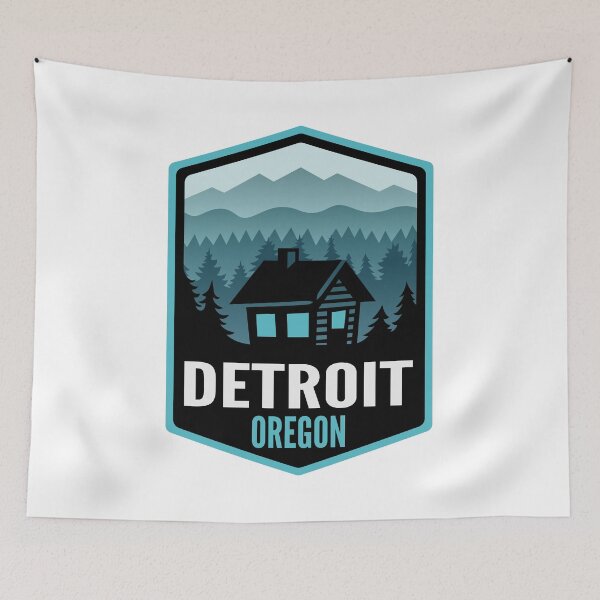 Item preview, Detroit Oregon Mountain Town Cabin designed and sold by HalpinDesign.