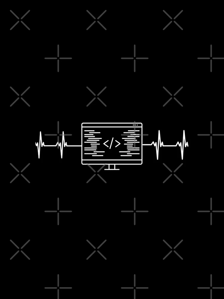 Thumbnail 4 of 4, iPhone Case, Simple Coding Computer Heartbeat Line designed and sold by expatessentials.