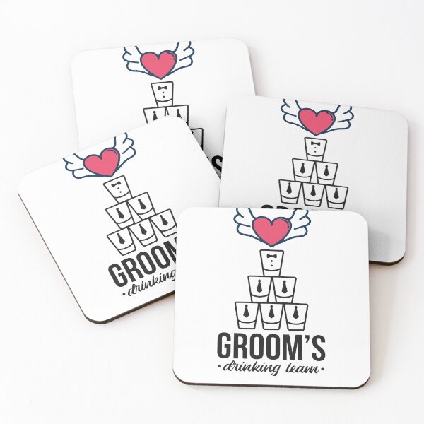 Item preview, Groom's drinking team designed and sold by Thanineemedia.