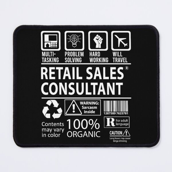 Item preview, Retail Sales Consultant T Shirt - MultiTasking Certified Job Gift Item Tee designed and sold by andahanson.