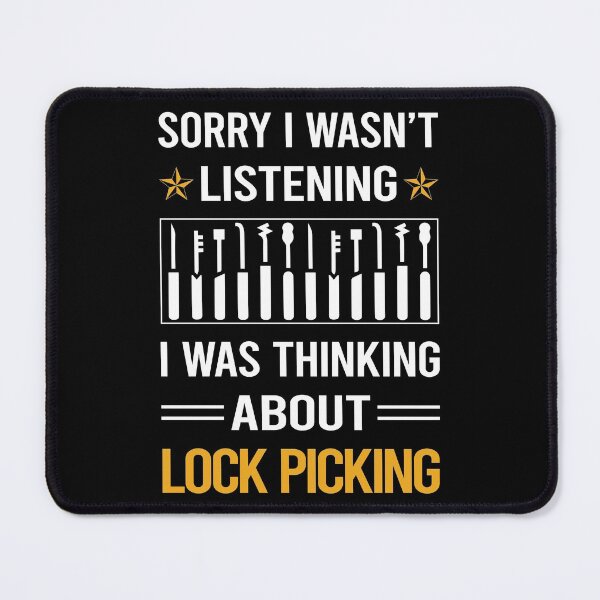 Item preview, Funny Listening Lock Picking Pick Picker Lockpicking Lockpick Lockpicker Locksmith Locksmithing designed and sold by RandalDavis.