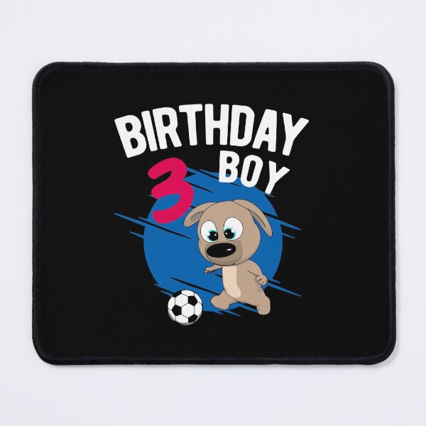 Item preview, Birthday Boy 3 Years - Pup Soccer designed and sold by onicon.