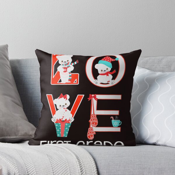 Item preview, First Grade Christmas Bear Love Teacher Students Classroom  designed and sold by YvonneKelle.
