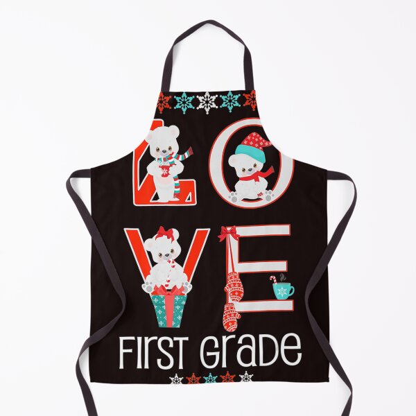 Item preview, First Grade Christmas Bear Love Teacher Students Classroom  designed and sold by YvonneKelle.