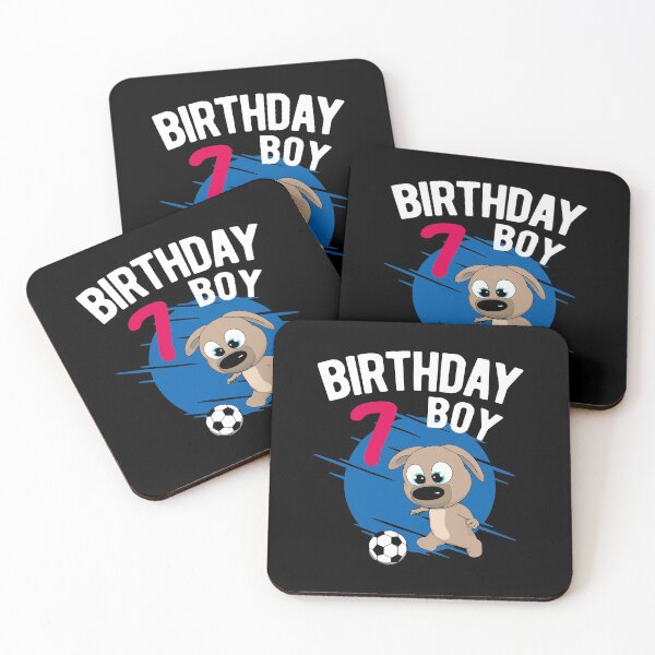Item preview, Birthday Boy 7 Years - Pup Soccer designed and sold by onicon.