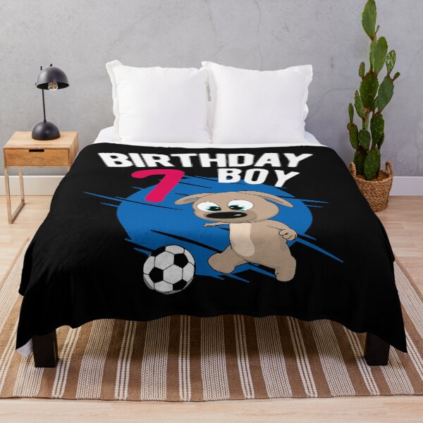 Item preview, Birthday Boy 7 Years - Pup Soccer designed and sold by onicon.