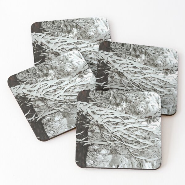 Item preview, Snow On Branches White Winter Landscape designed and sold by taiche.